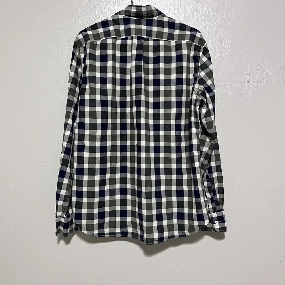 Love for J. Crew Slim Long Sleeve‎ Plaid Collard Shirt Size L